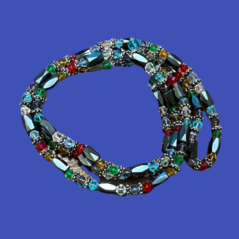 Black red green more colorful magnetic long woman wrapped bracelet or ne…